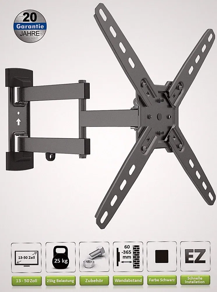 TV Wandhalterung für PHILIPS Fernseher | 13-50 Zoll | Halter schwenkbar neigbar