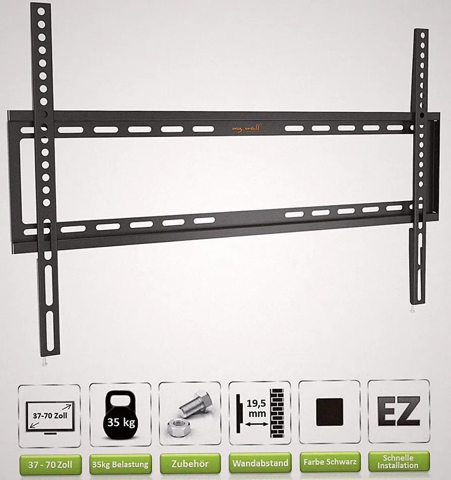 TV Wandhalterung für SAMSUNG Fernseher | 37-70 Zoll | Halterung extra flach