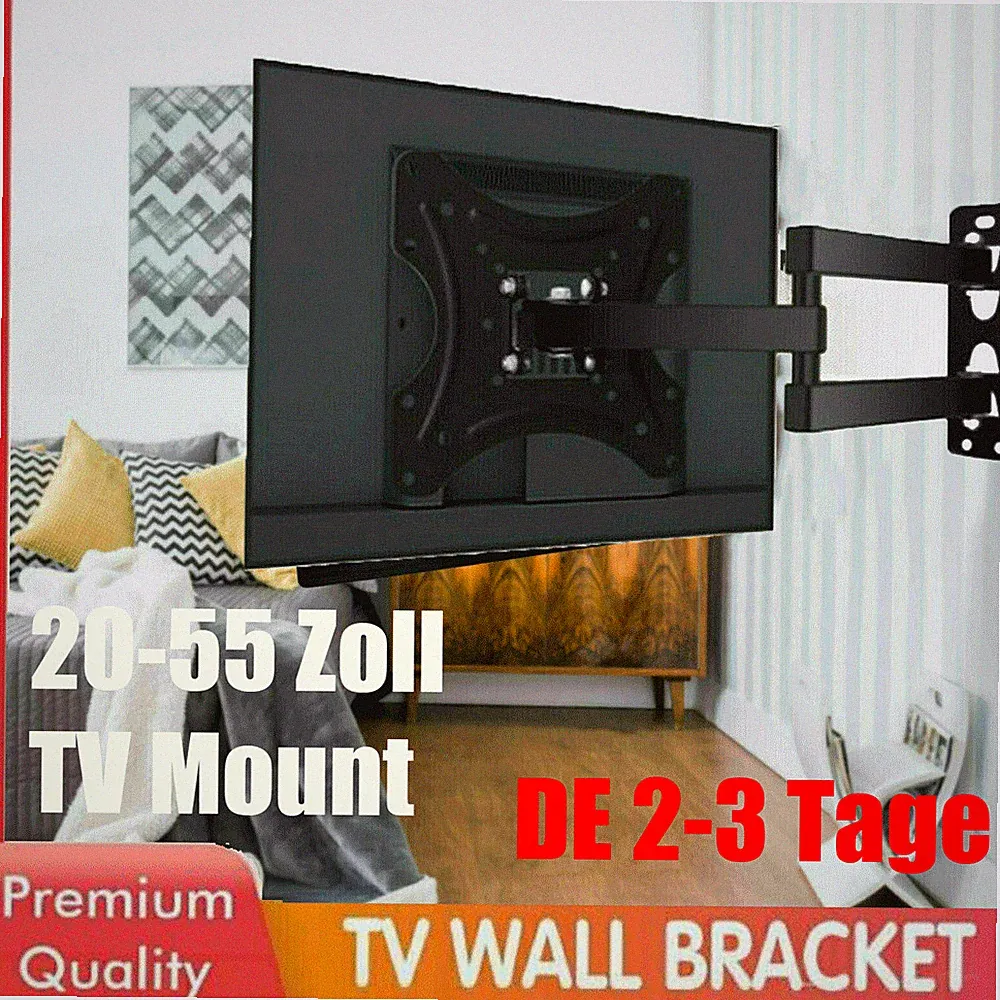 TV Wandhalterung Halterung LCD LED Schwenkbar 26 32 40 42 47 48 49 50 55 Zoll