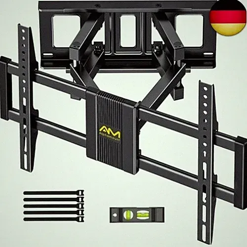 TV Wandhalterung Schwenkbar für 37-75 Zoll Fernseher, Neigbar Ausfahren Wandhalt
