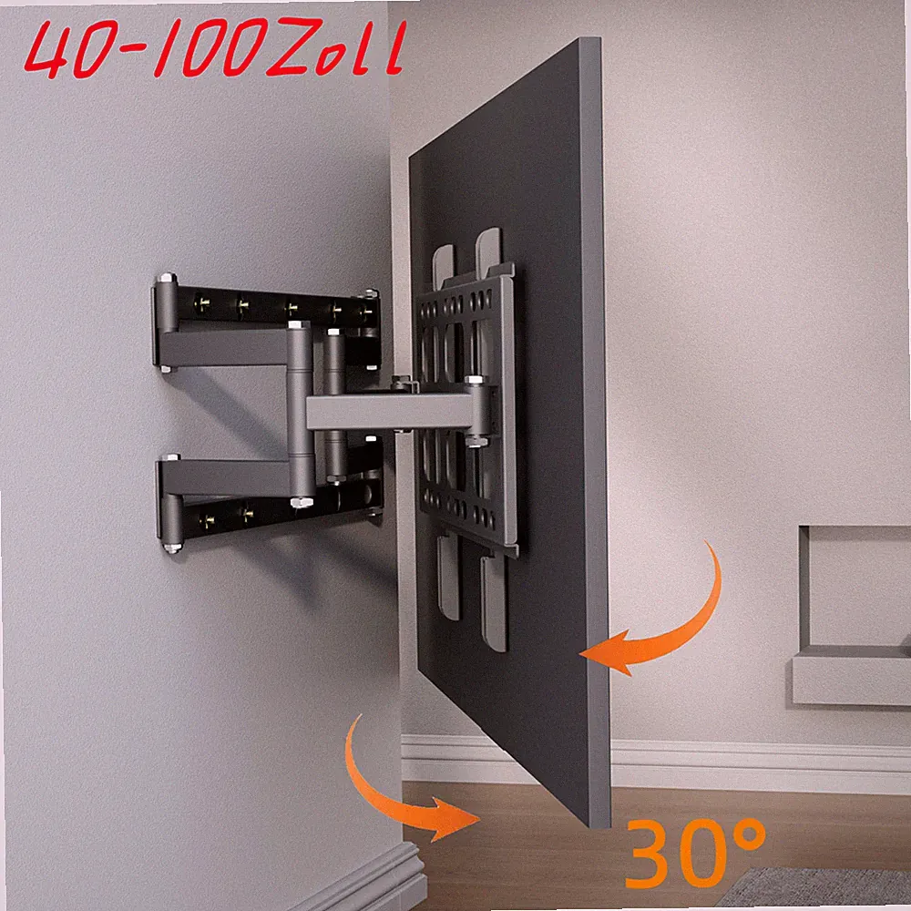 TV Wandhalterung schwenkbar LCD LED Fernseher Halterung bis 85 / 100 Zoll 120 kg