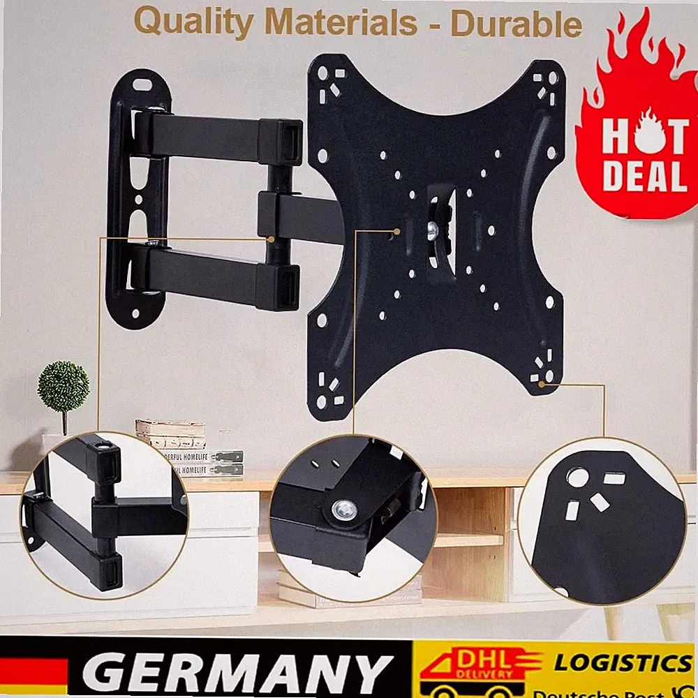 TV Wandhalterung Schwenkbar Neigbar für Sony LG 10 30 32 40 Zoll LED LCD Plasma