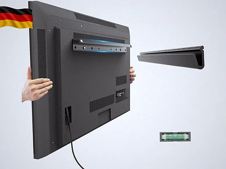 TV Wandhalterung, Ultraslim Fernsehen Halterung Wand für 22-55 Zoll Flach &