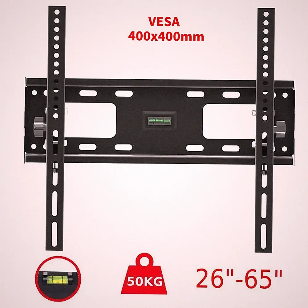 TV Wandhalterung Wandhalter Fernseher 26-65" Zoll Flach neigbar 50" 55" 65" DE