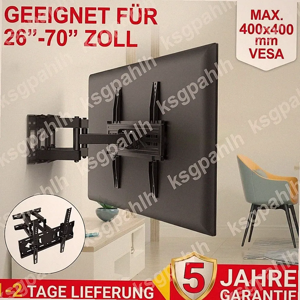 TV Wandhalterung Wandhalter LCD LED Fernseher 14-70 Zoll schwenkbar neigbar 50KG