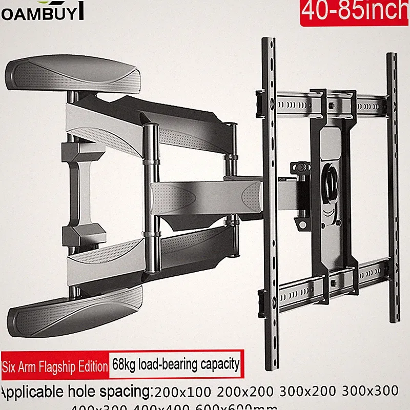 TV Wandhalterung Wandhalter LCD LED Fernseher 40-85 Zoll schwenkbar neigbar 68KG