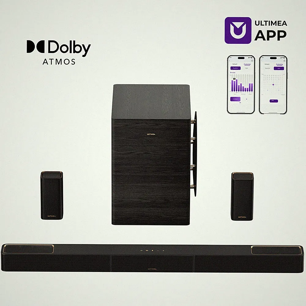 ULTIMEA Skywave 7.1.4 Dolby Atmos Soundbar mit 10" Subwoofer für TV 4K HDR 980W