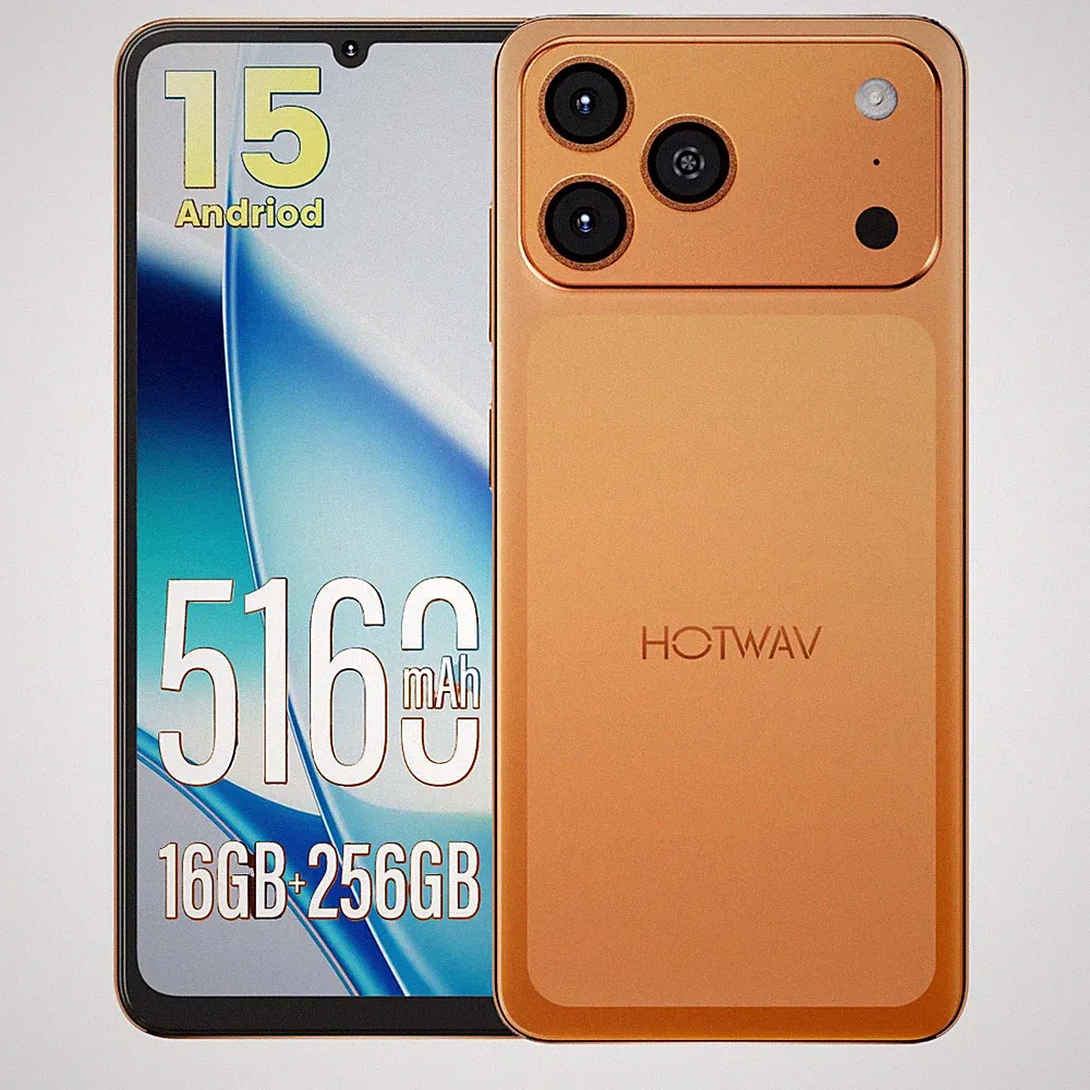 Ultradünn Smartphone HOTWAV A17 Pro Max 6,75 Zoll 16GB+256GB Android 15 5160mAh