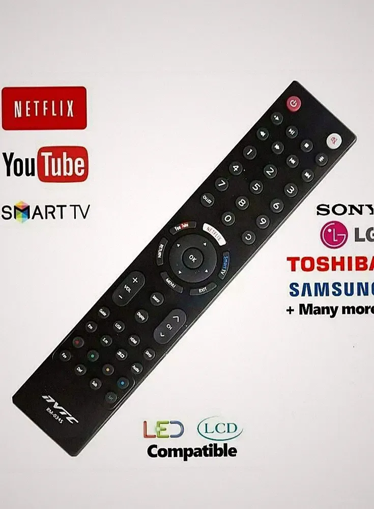 Universal Fernbedienung für alle Smart TV, mit YouTube & Netflix Option 2022