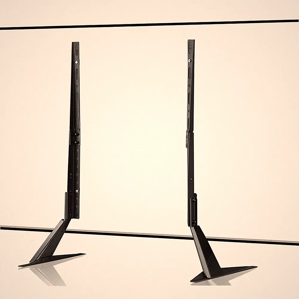 Universal TV Standfüße Höhenverstellbar für 22-65 Zoll Flach&Curved TVs Metal