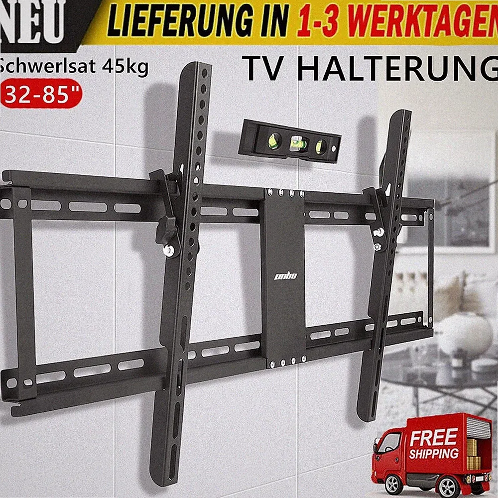 Universal TV Wandhalterung 32-85 Zoll neigbar TV Wandhalter LED LCD Fernseher