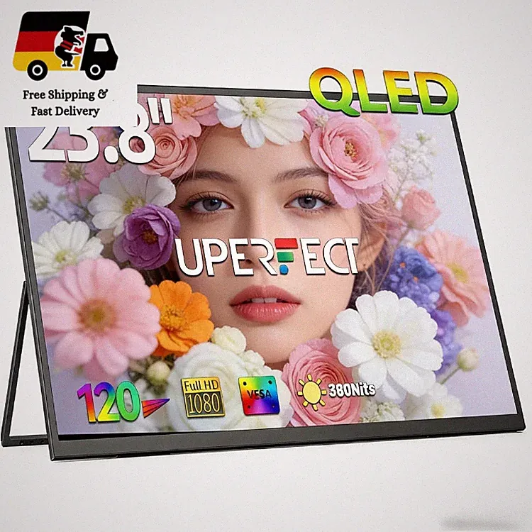 UPERFECT UGame 23,8 Zoll QLED 120Hz tragbarer Monitor