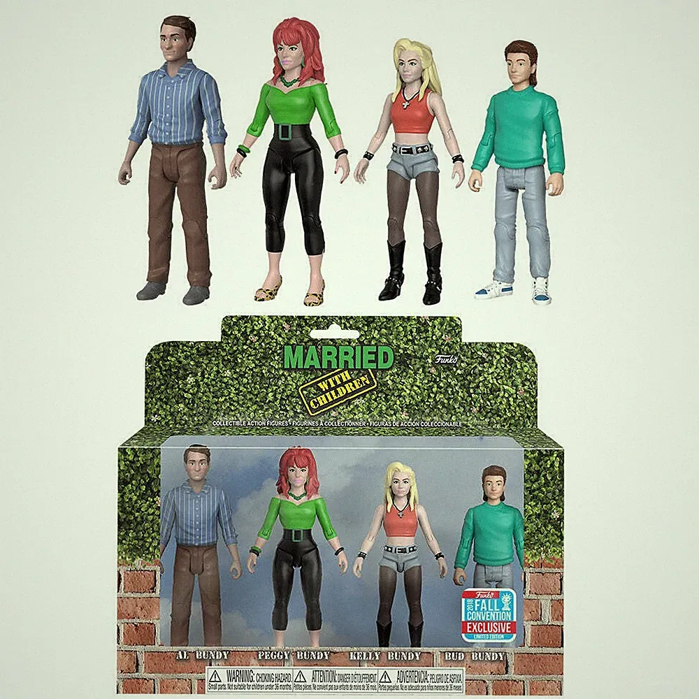Verheiratet mit Kindern Bundy Family 3,75 Zoll NYCC 2018 Actionfiguren 4er-Pack