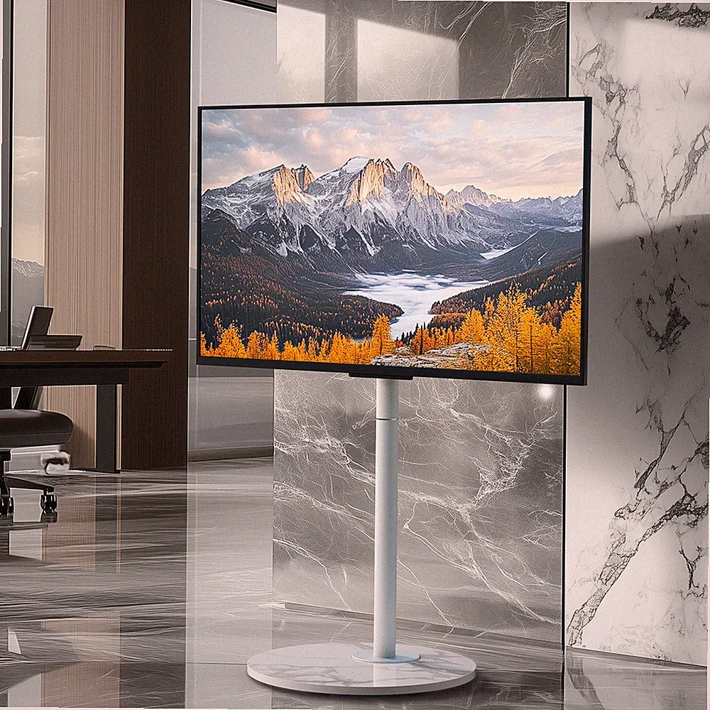 Verschiebbarer TV Ständer Standfuß ±30° Schwenkbar Fernsehstand für 40-75 Zoll
