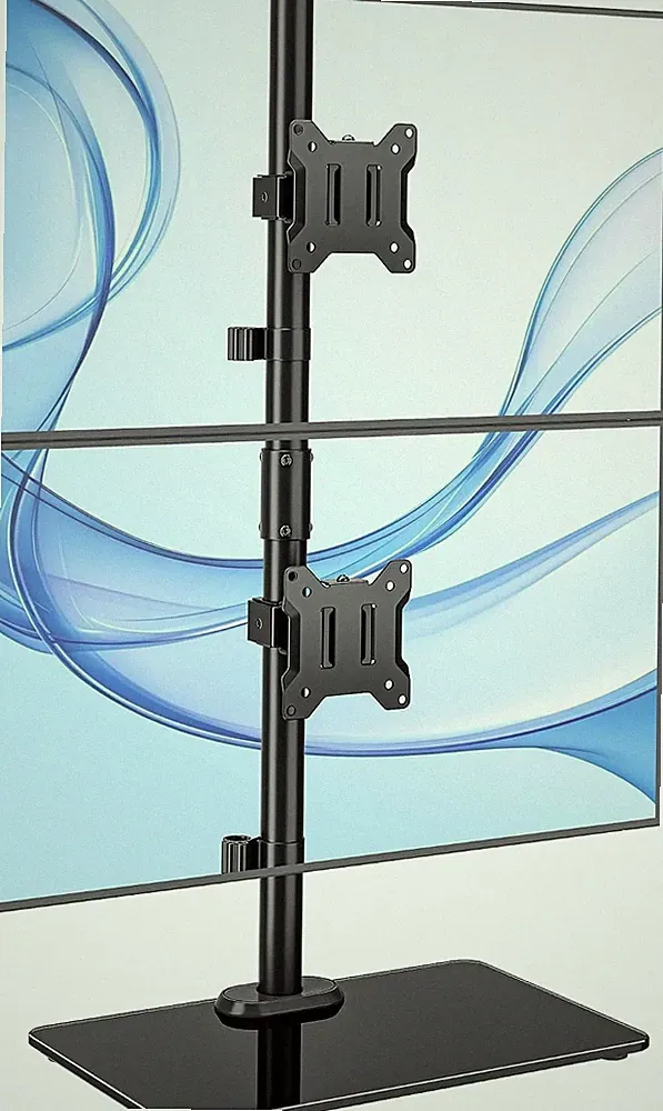 Vertikale Monitorhalterung für 17-32 Zoll Doppelarm mit VESA Kabelmanagement