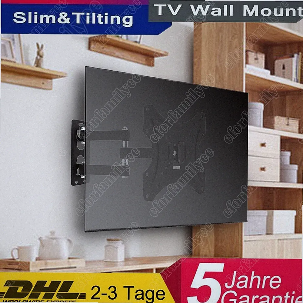 Wandhalterung Superflach Neigbar LED TV 26 32 42 47 50 55 Zoll Samsung Sony LG