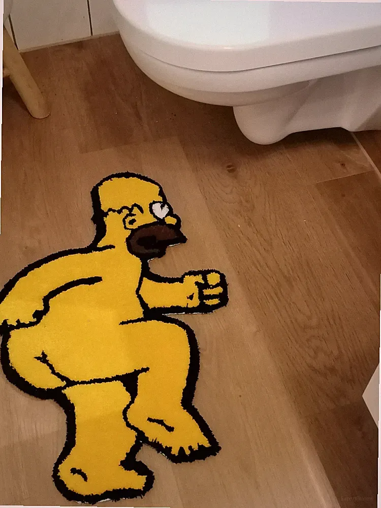 Weicher einzigartigen Homer Simpson comic Teppich