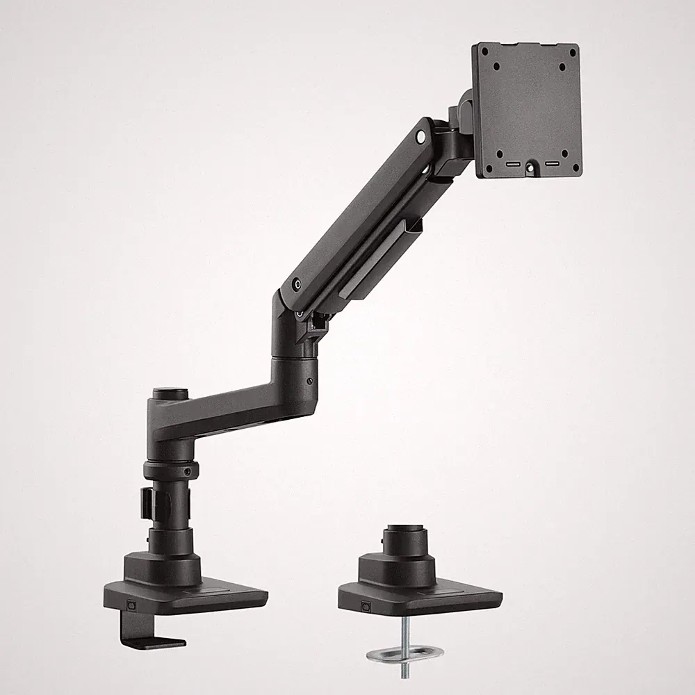 Wiltec Monitorhalterung Schreibtisch bis 20kg Monitorhalter VESA flach & gebogen