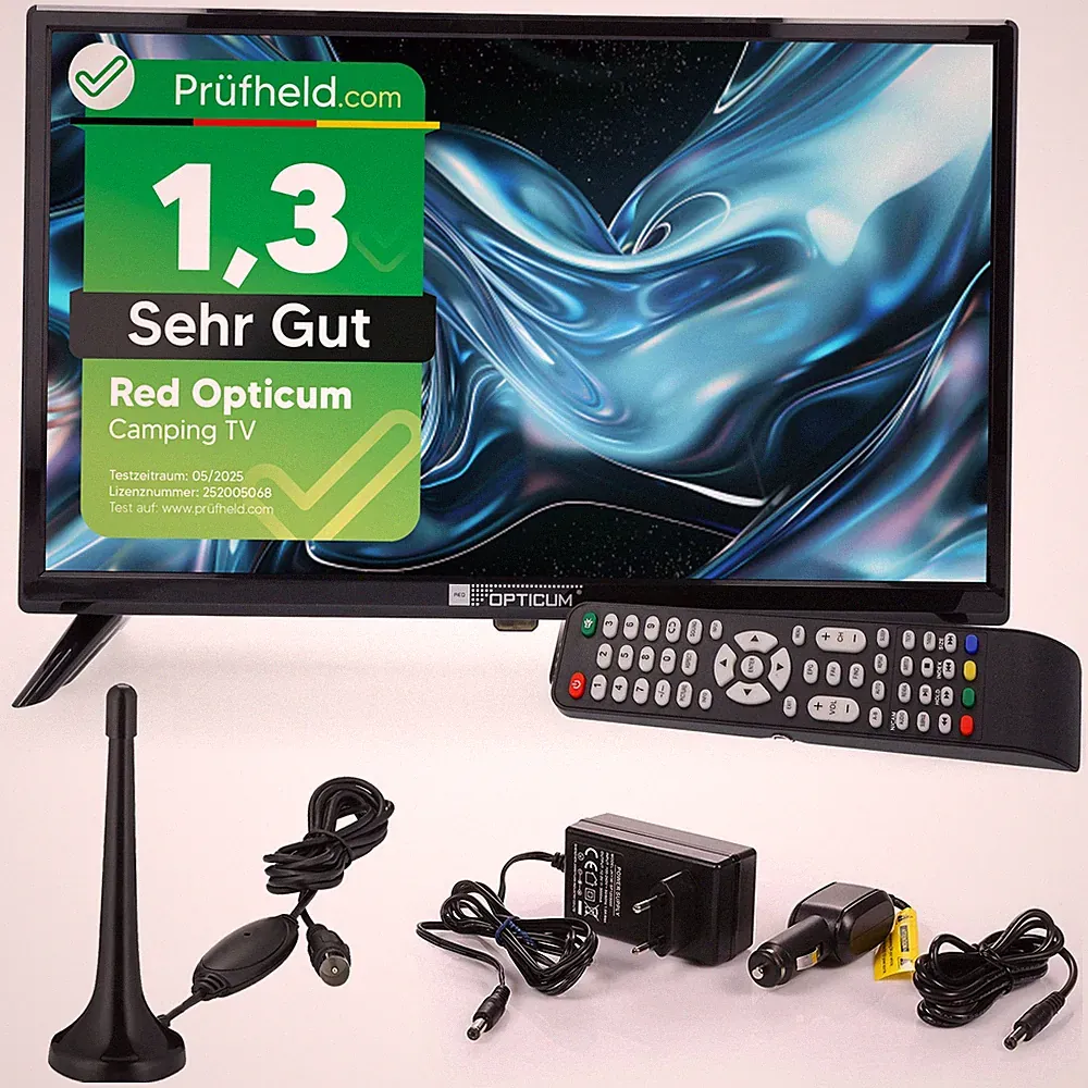 Wohnmobil Camping Fernseher LED TV 19 Zoll LCD DVB S S2 T2 C USB 12 V 230 Volt