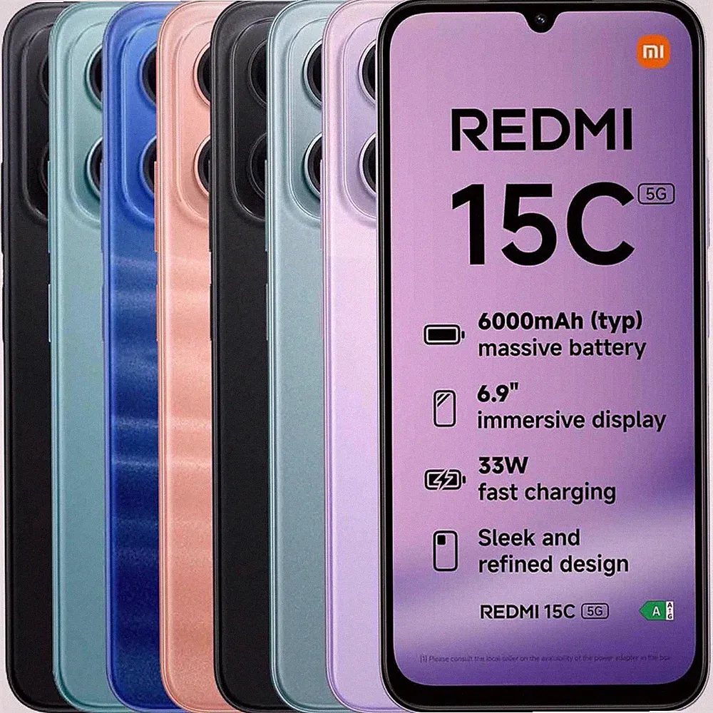 Xiaomi Redmi 15C - 128GB - 4GB RAM - Dual-SIM - Ohne Simlock - Ohne Vertrag
