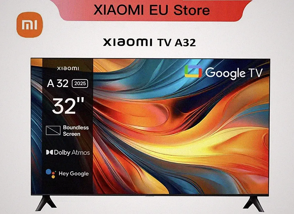 Xiaomi TV A 32 Zoll HD Smart TV Google TV Dolby Audio Metall Design