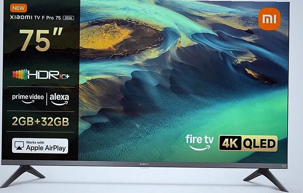 Xiaomi TV F Pro 75 (190 cm) 4K UHD QLED Smart TV Fire OS8 HDR10