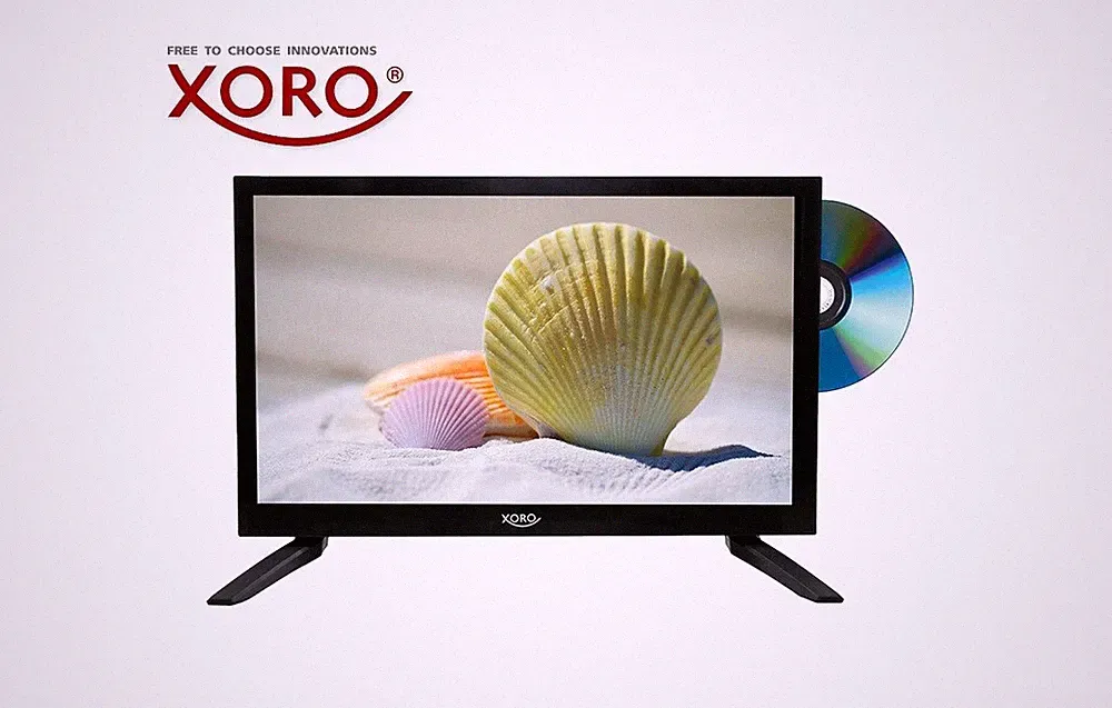 XORO HTC 1949 V2 HD LED Fernseher 19" Zoll DVB-T2/S2/C DVD-Player HDMI 12V/220V