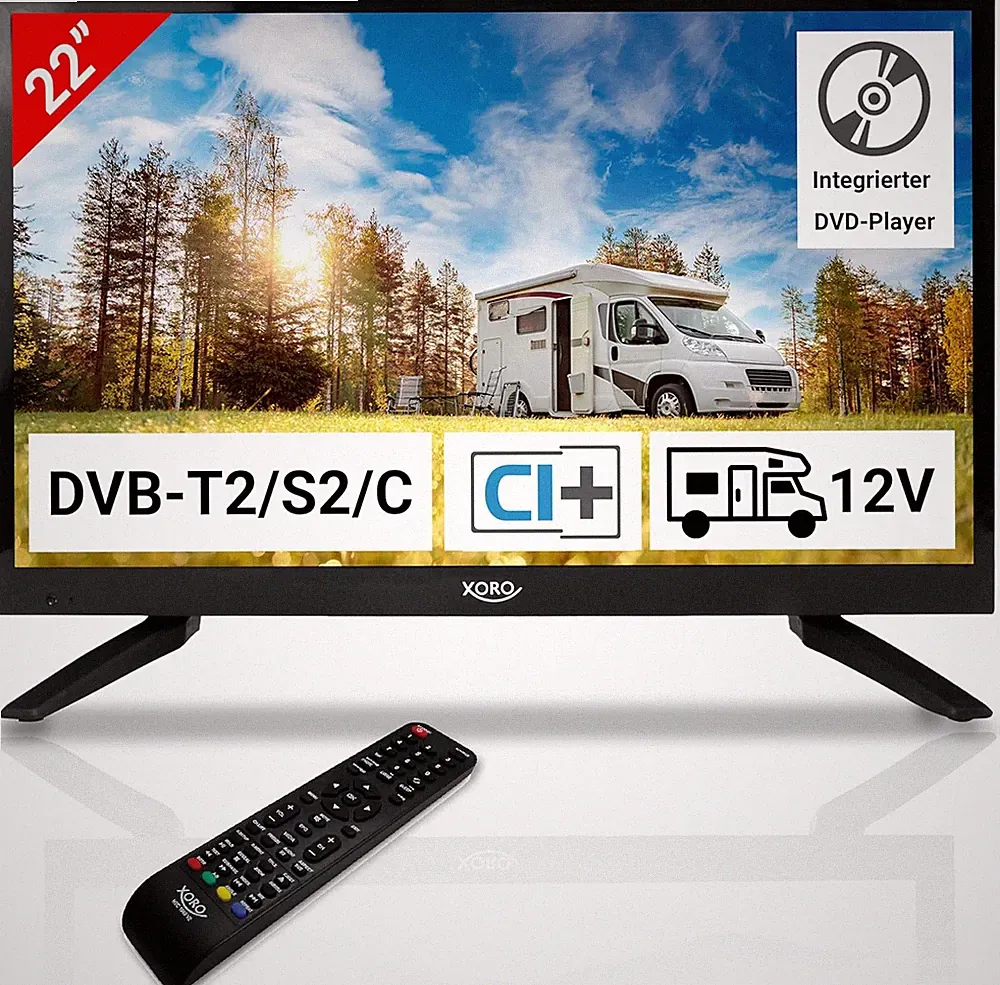 XORO HTC 2249 21.5" Zoll (55 Cm) LCD Fernseher Mit HDTV Triple Tuner, Integriert