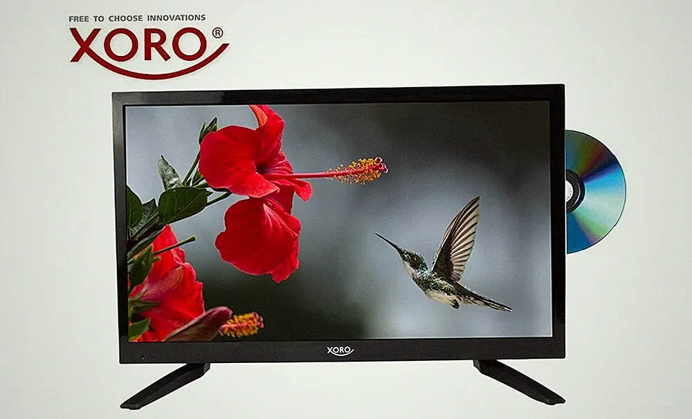 XORO HTC 2249 HD LED Fernseher 22" Zoll DVB-T2/S2/C DVD-Player HDMI CI+ 12V/220V