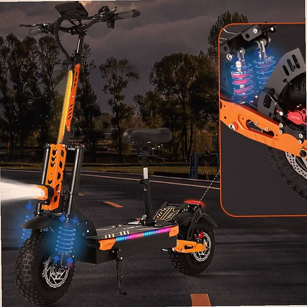 Z37 E-Scooter 7000W Gipfel 60V 30AH Klappbar 11'' Elektroroller Off road 75km/h