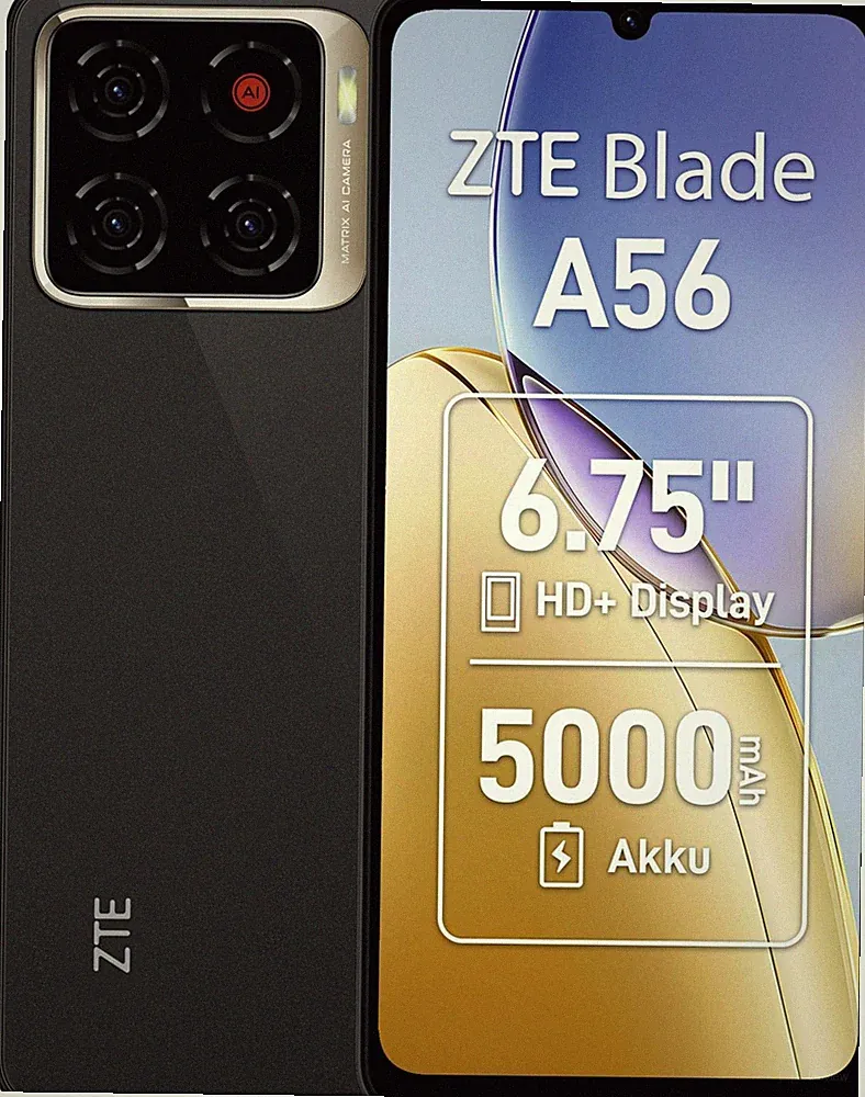 ZTE Smartphone Blade A56 Celestial Black 6,75 Zoll 64GB Android Dual SIM B Ware